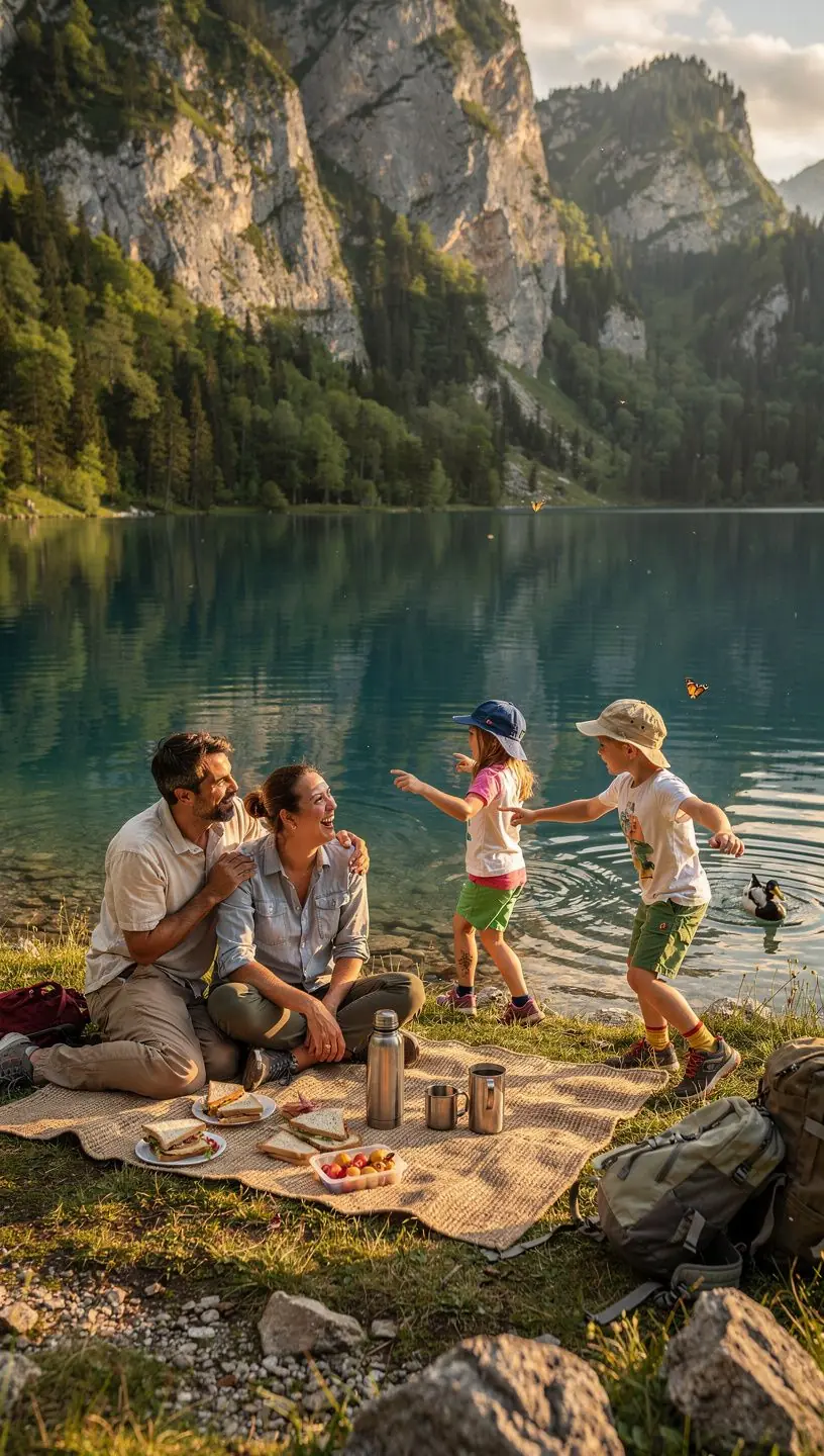 Hikers exploring a rugged mountain trail, showcasing the outdoor activities available in Slovakia.